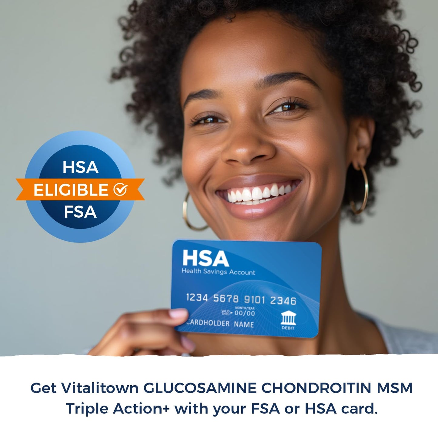 Vitalitown 11-in-1 Glucosamine Chondroitin MSM Turmeric Collagen – 240 Caps (Shellfish-Free)
