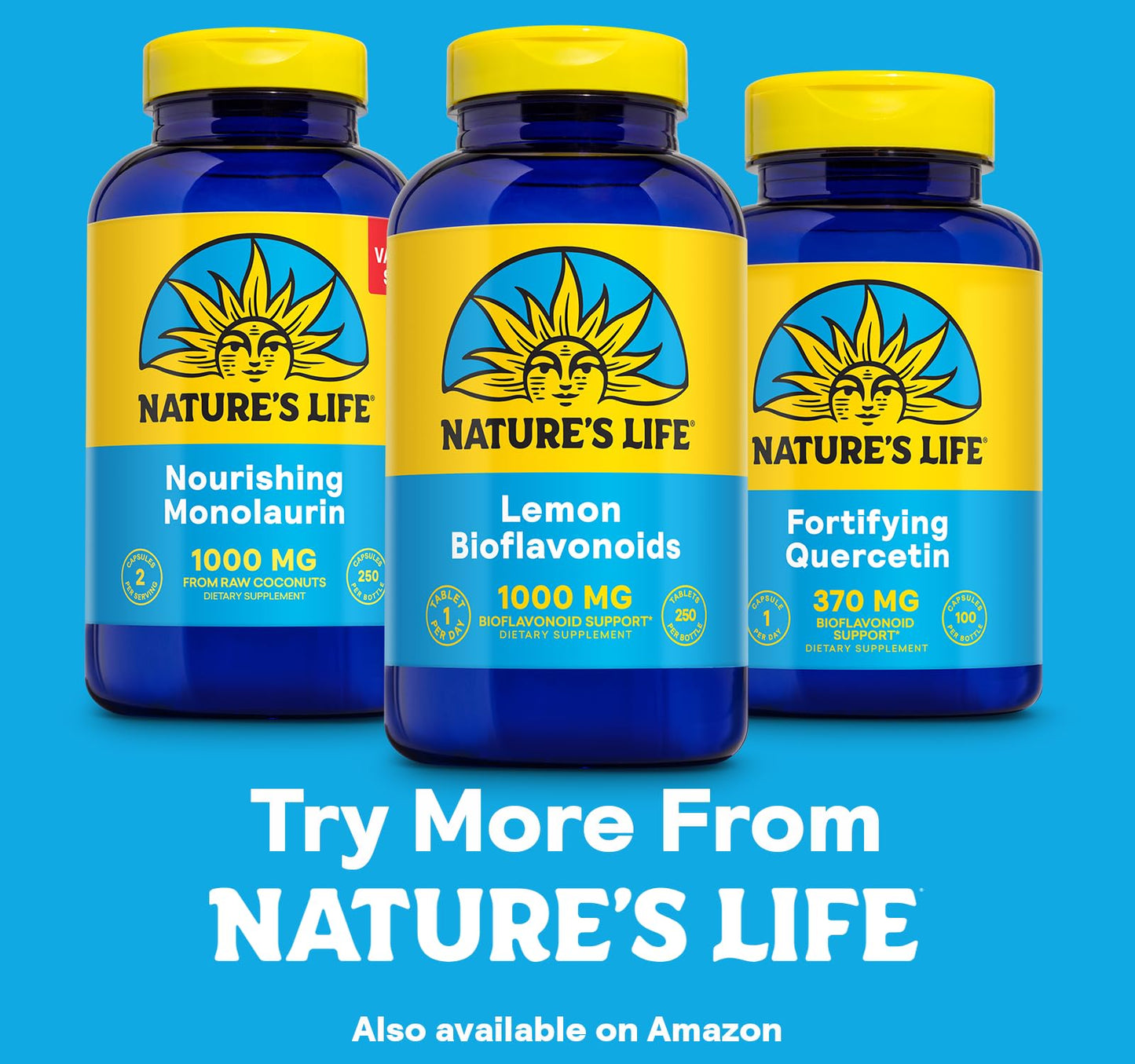 Nature's Life Bioflavonoids 1000mg | 250 Capsules | Lemon Bioflavonoid, Hesperidin & Rutin