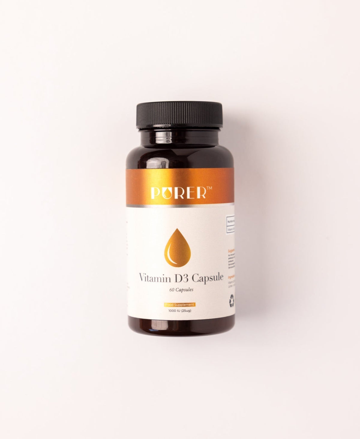 Vitamin D - Vegan contains 1000IU from Lichen BePurer