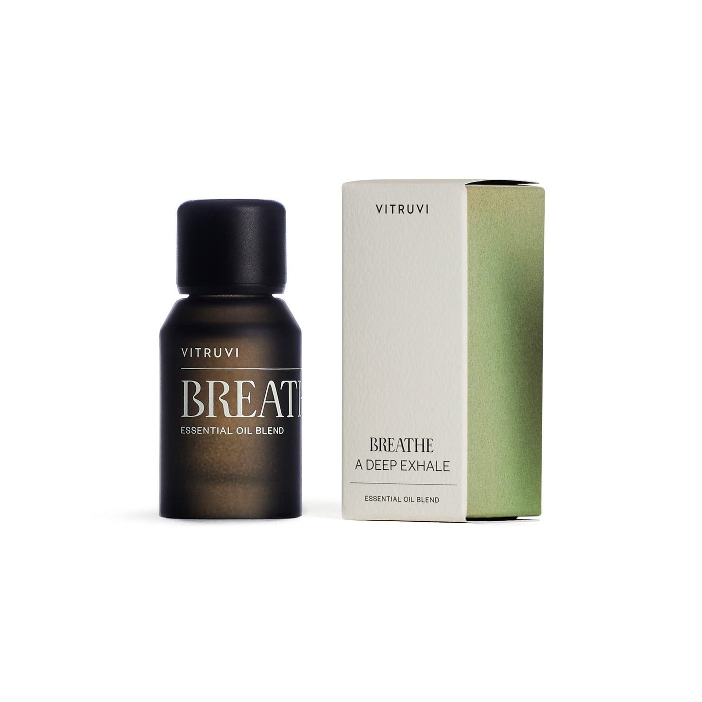 Vitruvi Breathe Minty Cooling Essential Oil Blend - Peppermint, Cajeput & Eucalyptus (0.5 oz)