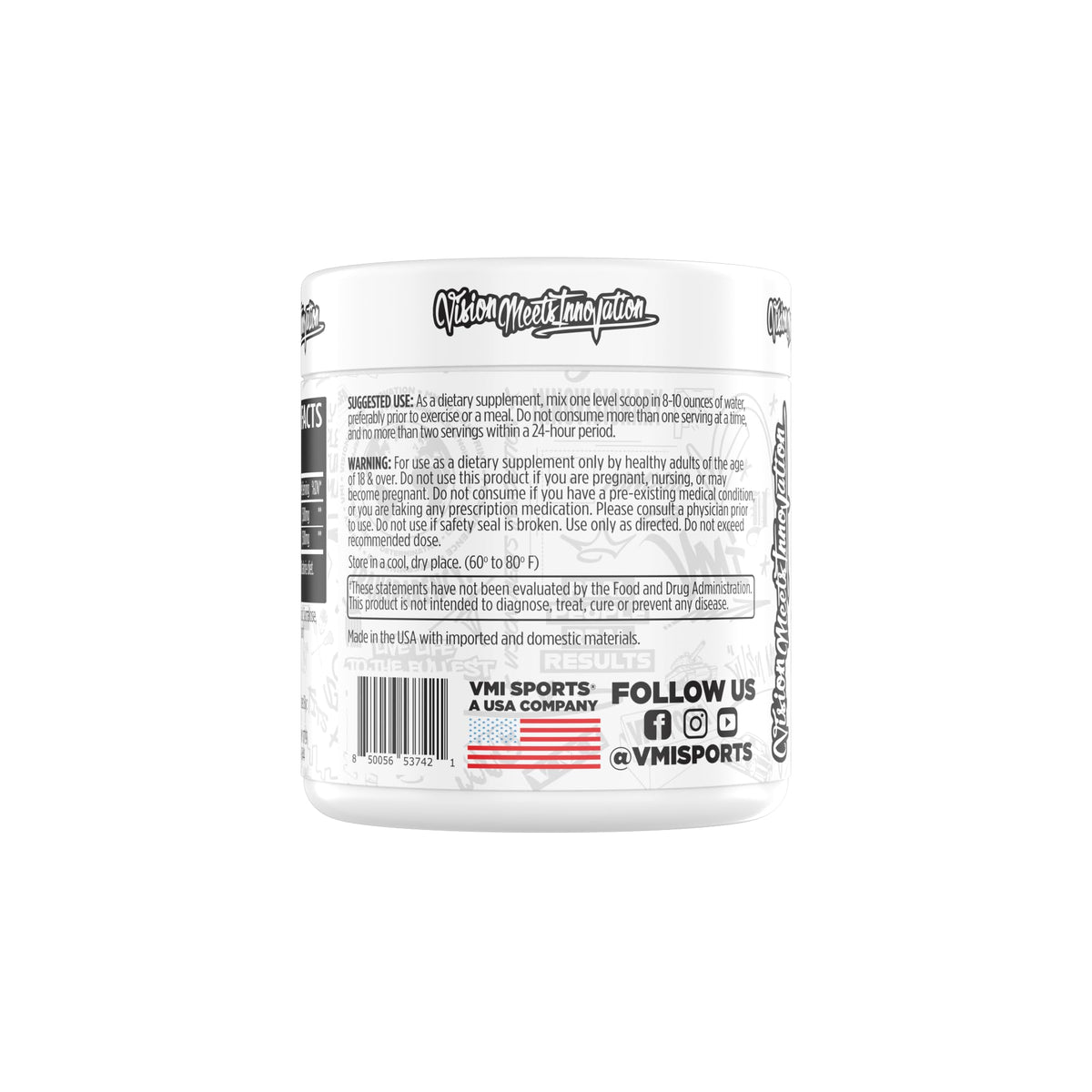 VMI Sports L-Carnitine 3000 Powder - 3000 mg L-Carnitine, Cherry Lime, 30 Servings BritishVita | Premium UK Vitamins & Wellness Supplements