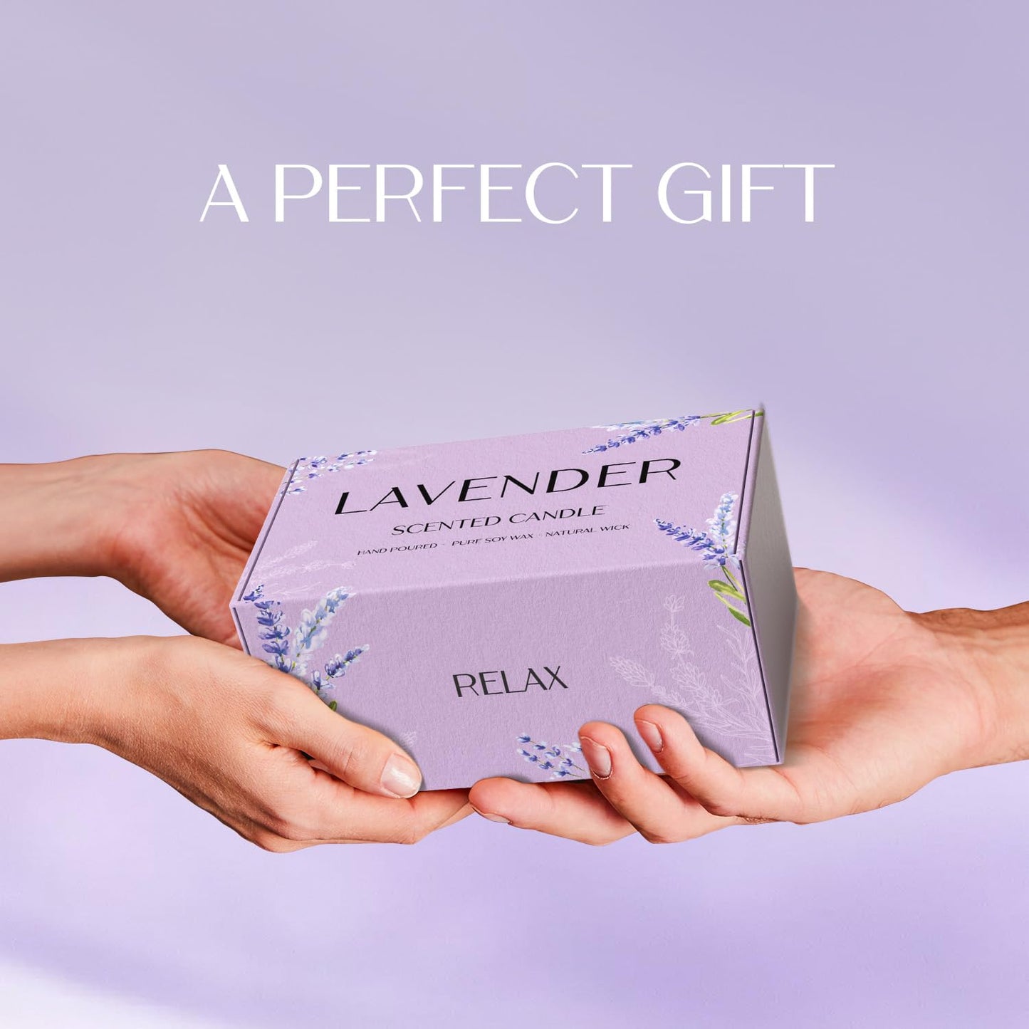 Waxcanpy Lavender Candle – 2-Pack Soy Candles for Relaxation & Home Decor