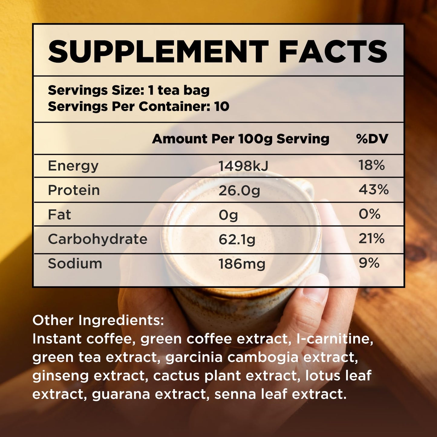 Natural Green Coffee for Metabolism & Energy – 8 Blends, 10 Sachets (Vegan Friendly)