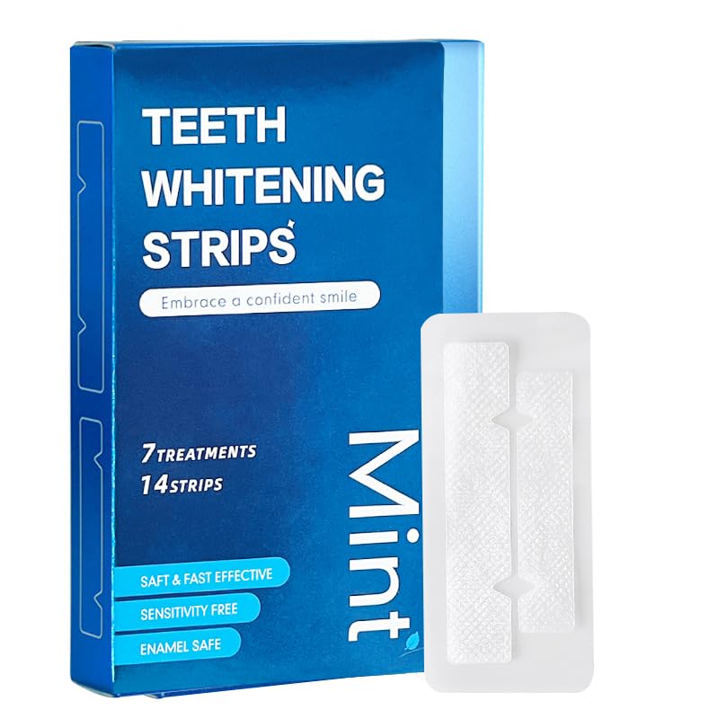 Teeth Whitening Strips – Mint 14-Count | 7-Day Whitening Kit