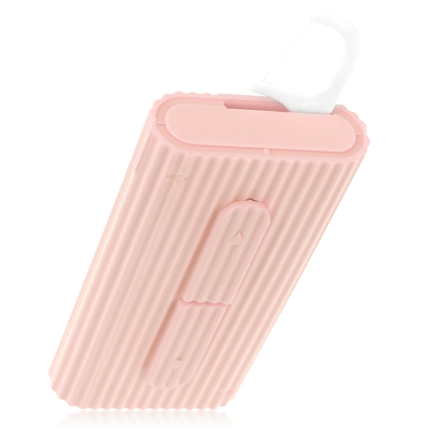WLLHYF Portable Dental Floss Case – Refillable Travel Flosser (Pink)