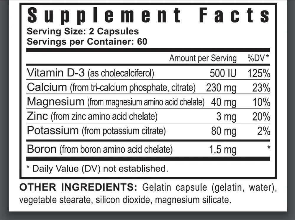 Youngevity Ultimate CAL – Calcium Magnesium Bone Health with D-3, Zinc, Potassium, Boron | 120 Capsules (Pack of 4) BritishVita | Premium UK Vitamins & Wellness Supplements