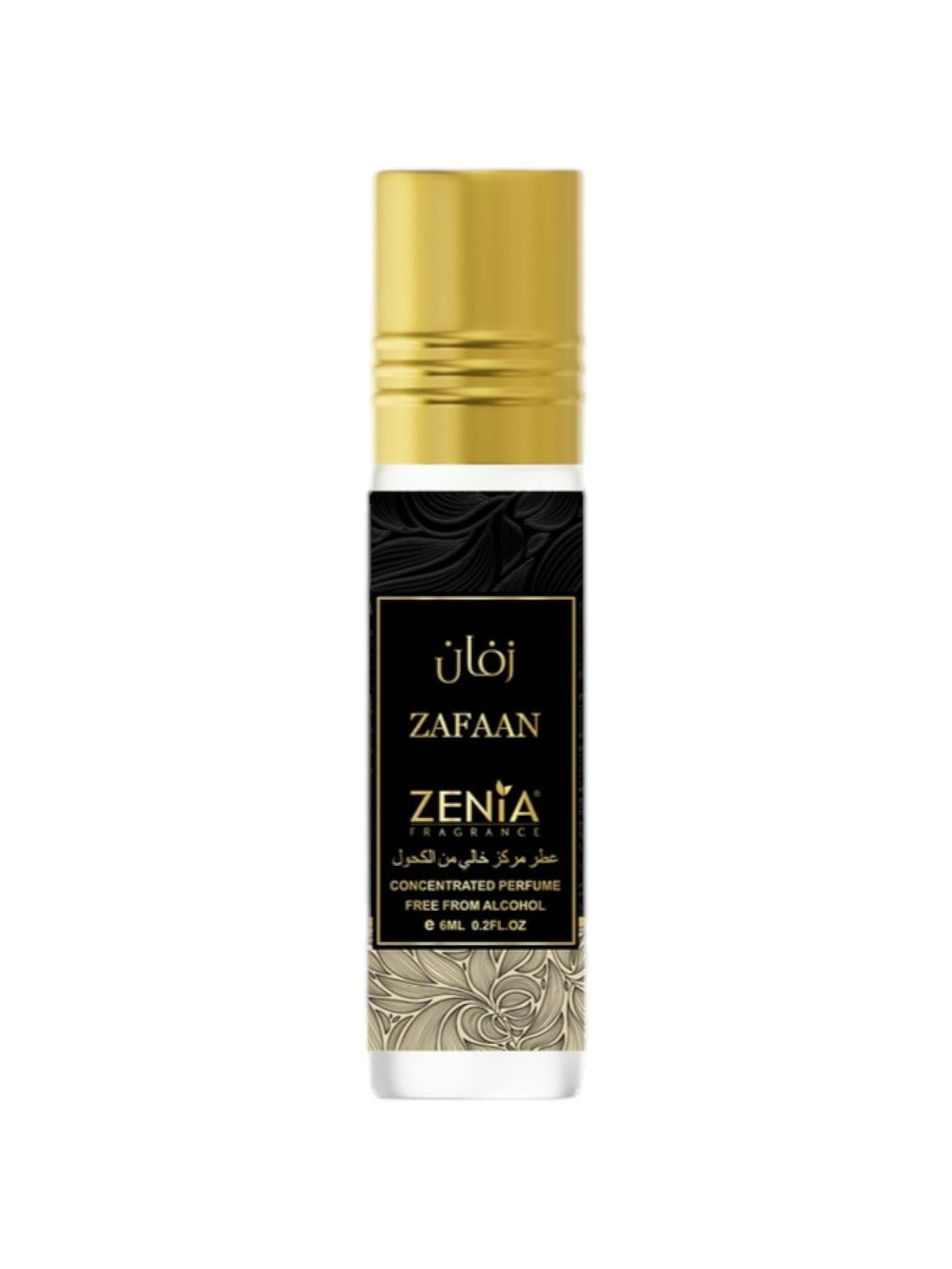 Zenia Zafaan Perfume Oil Roll-On – 6ml, Alcohol-Free Fruity Floral