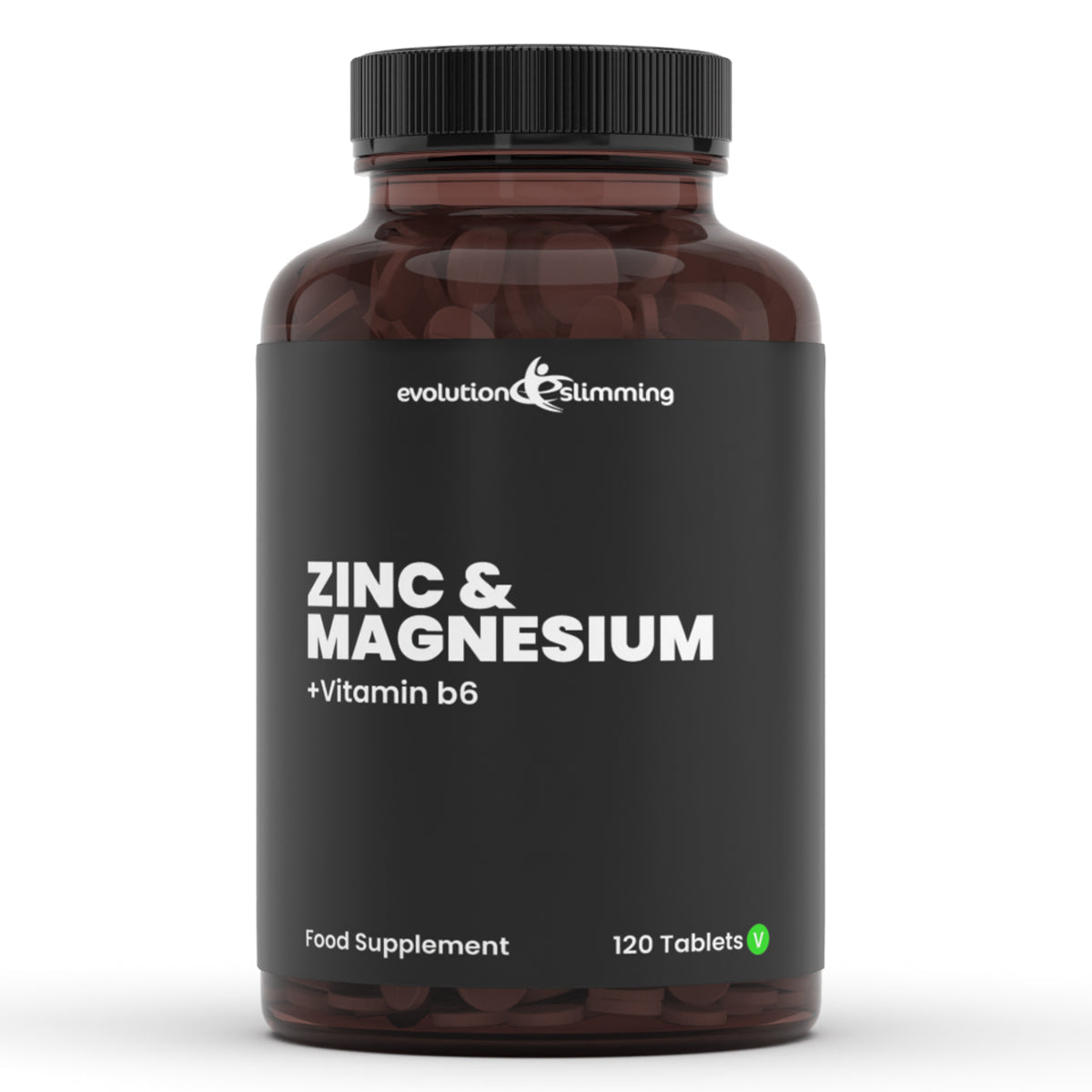 Zinc Tablets with Magnesium & Vitamin B6, Suitable for Vegans & Vegetarians Evolution Slimming