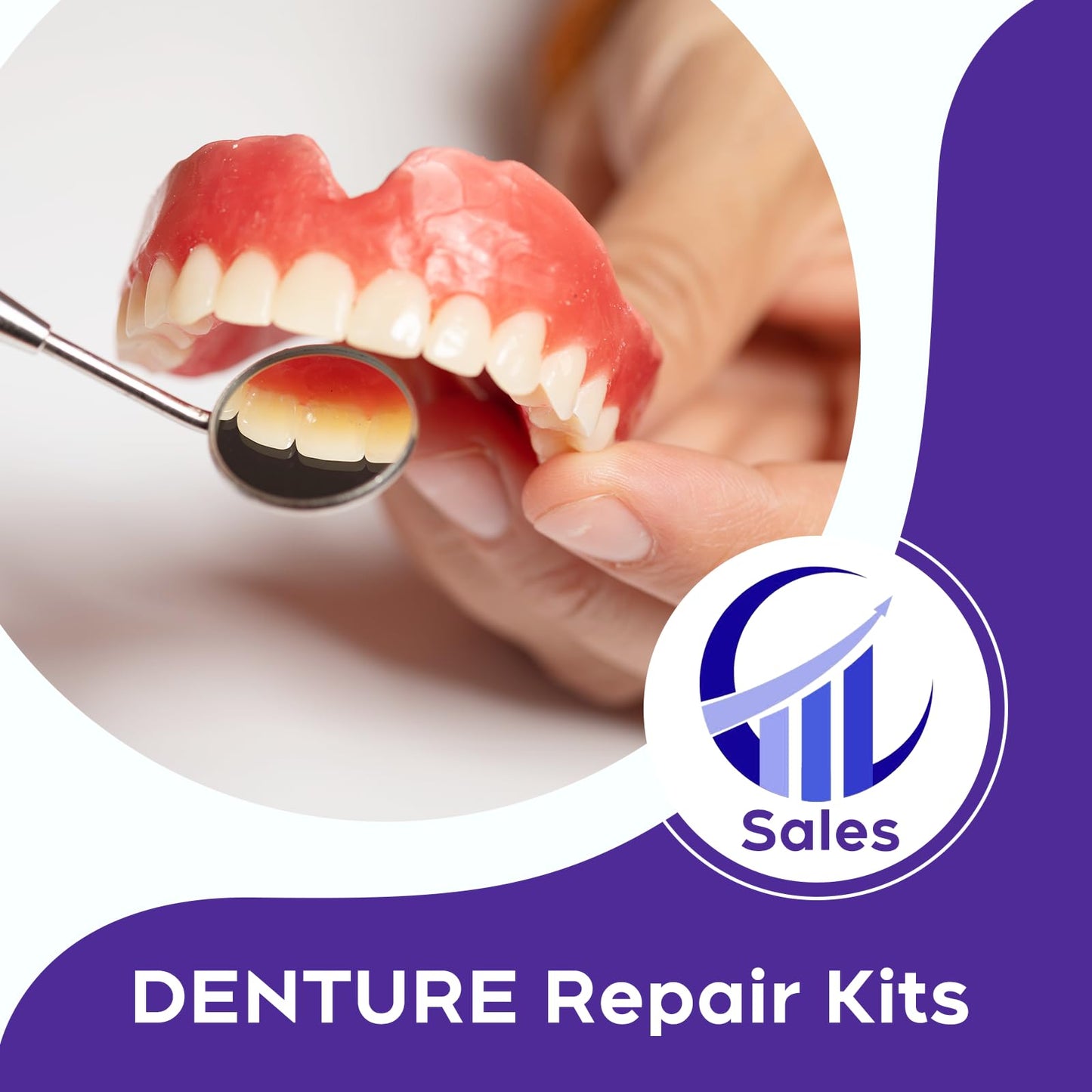 Denture DIY Full Set: Top & Bottom Fake Teeth Kit | Improve Your Smile 0806-1