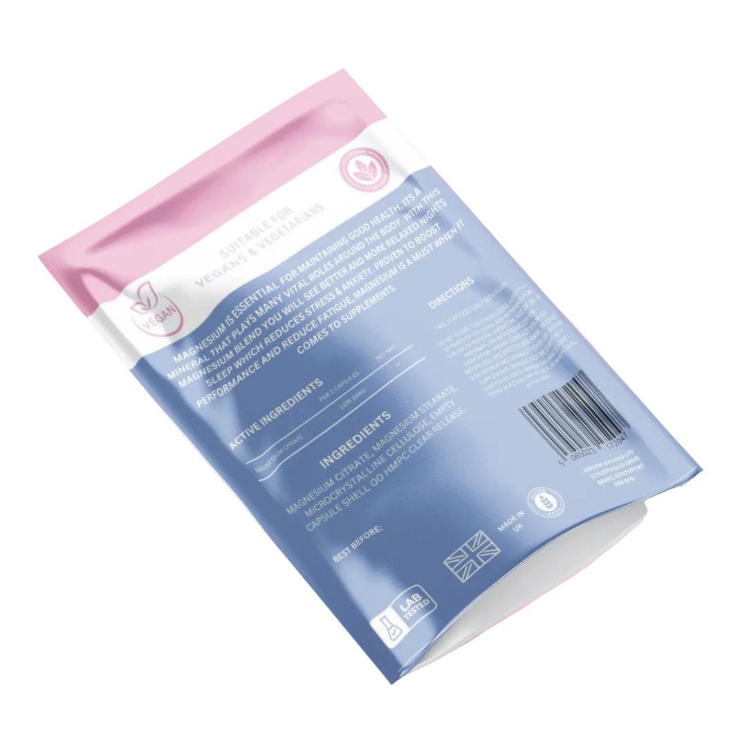 Magnesium Citrate+ Muscle & Calm Wellness Support Reform and Revive