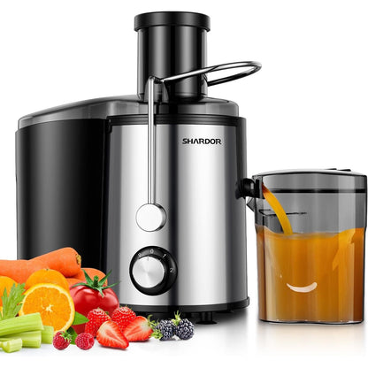 SHARDOR Juicer Machine 800W 3 Speed Stainless Steel Fruit Vegetable