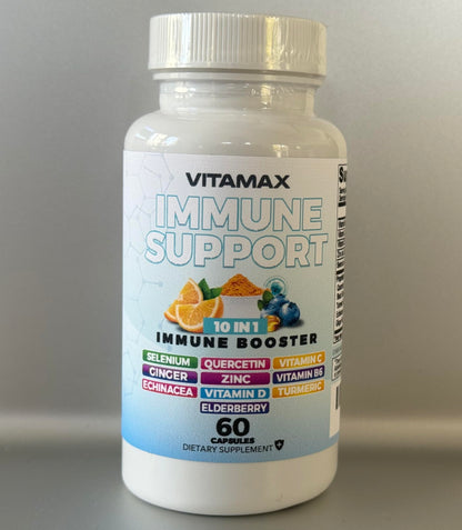 10-in-1 Immune Support Booster with Elderberry & D3 – Made in USA