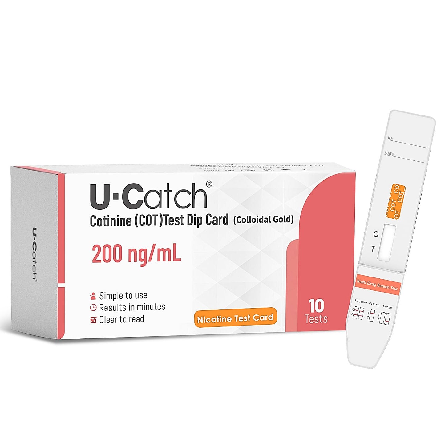 10 Pack Nicotine Testing Kit: Cotinine Urine Test at Home – Instant, Accurate & Easy to Use