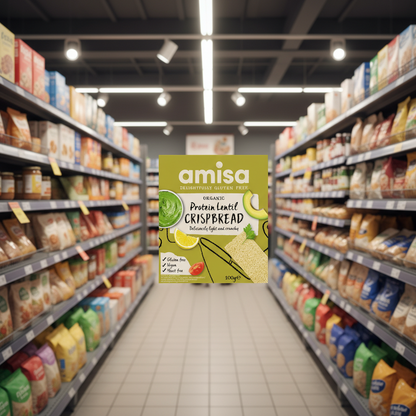 Amisa Organic Protein Lentil Crispbread - GF - 100g