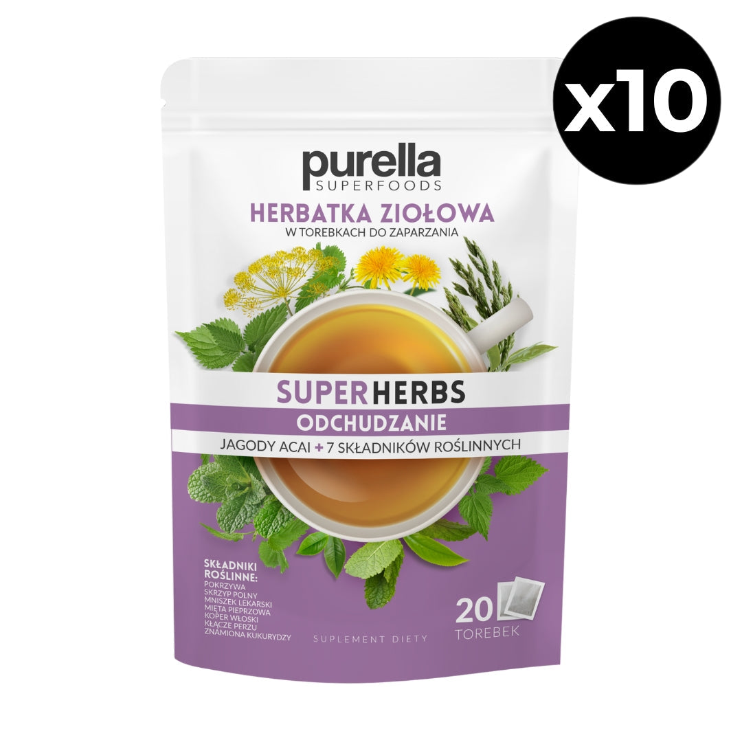 Herbal Infusion - Slim Superherbs (20x 1.75g) x10 Vesa Beauty
