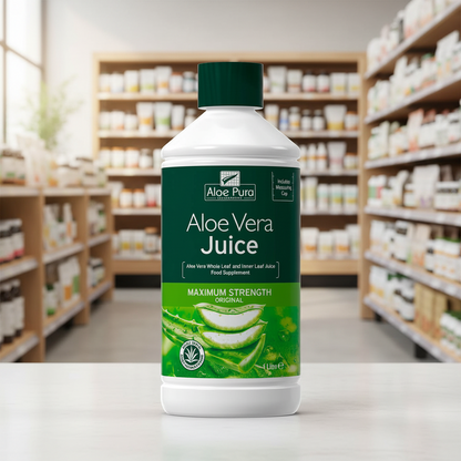 Aloe Pura Aloe Vera Juice Max Charcoal Filtered - 1ltr