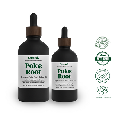 Organic Poke Root Oil – 20ml, 50ml & 100ml | Wild-Infused Oil for Lymphatic Detox Gutted.