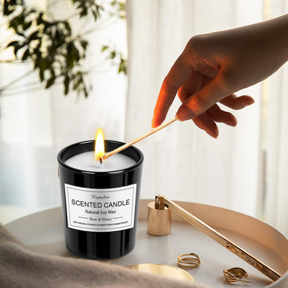12 Pack Scented Candles Gift Set – Natural Soy Wax, 180h Total Burn Time