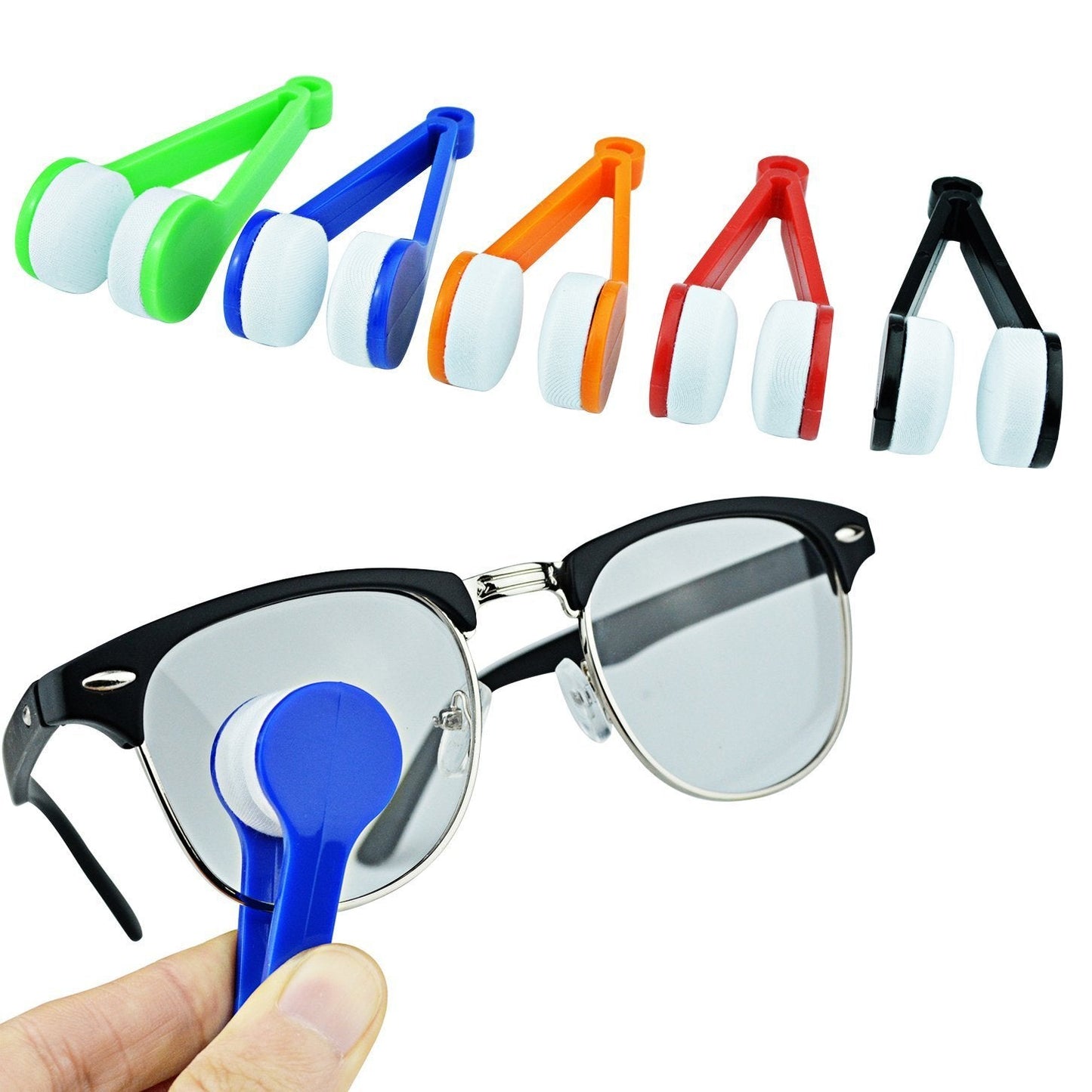 12 pcs Mini Eyeglass Microfiber Cleaner Brush Set - Random Color | The Flash Store