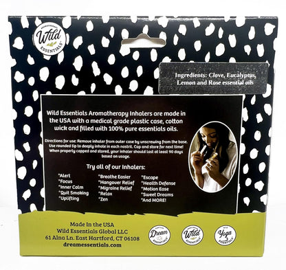 Wild Essentials Smell Training Kit Nasal Inhalers, Made in The USA, Pure Essential Oils, Olfactory Therapy, Loss of Smell, Aromatherapy, All Natural