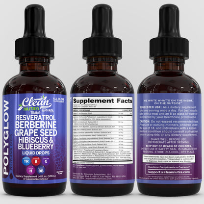 Oxibloom Liquid Drops – Resveratrol, Berberine & Grape Seed (120ml)