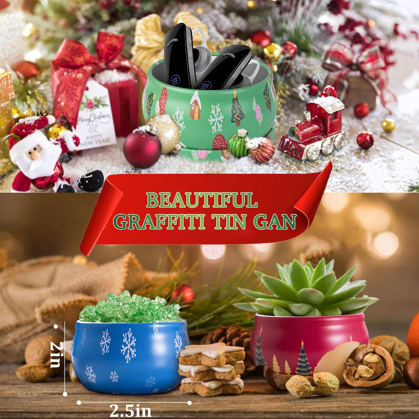 12 PCS Christmas Scented Candles Gift Set – Soy Wax Aromatherapy Candles
