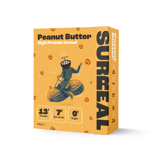 Surreal Peanut Butter flavoured High protein cereal - 240g British Grocery