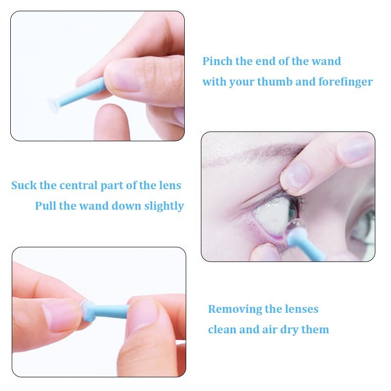 15 Pcs Contact Lens Remover Tool – Scleral Lenses Plunger & Suction Cup Inserter