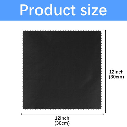 16 Pack 12x12 in Microfiber Glasses Cleaning Cloths | Reusable Eyewear & Screen Cleaners