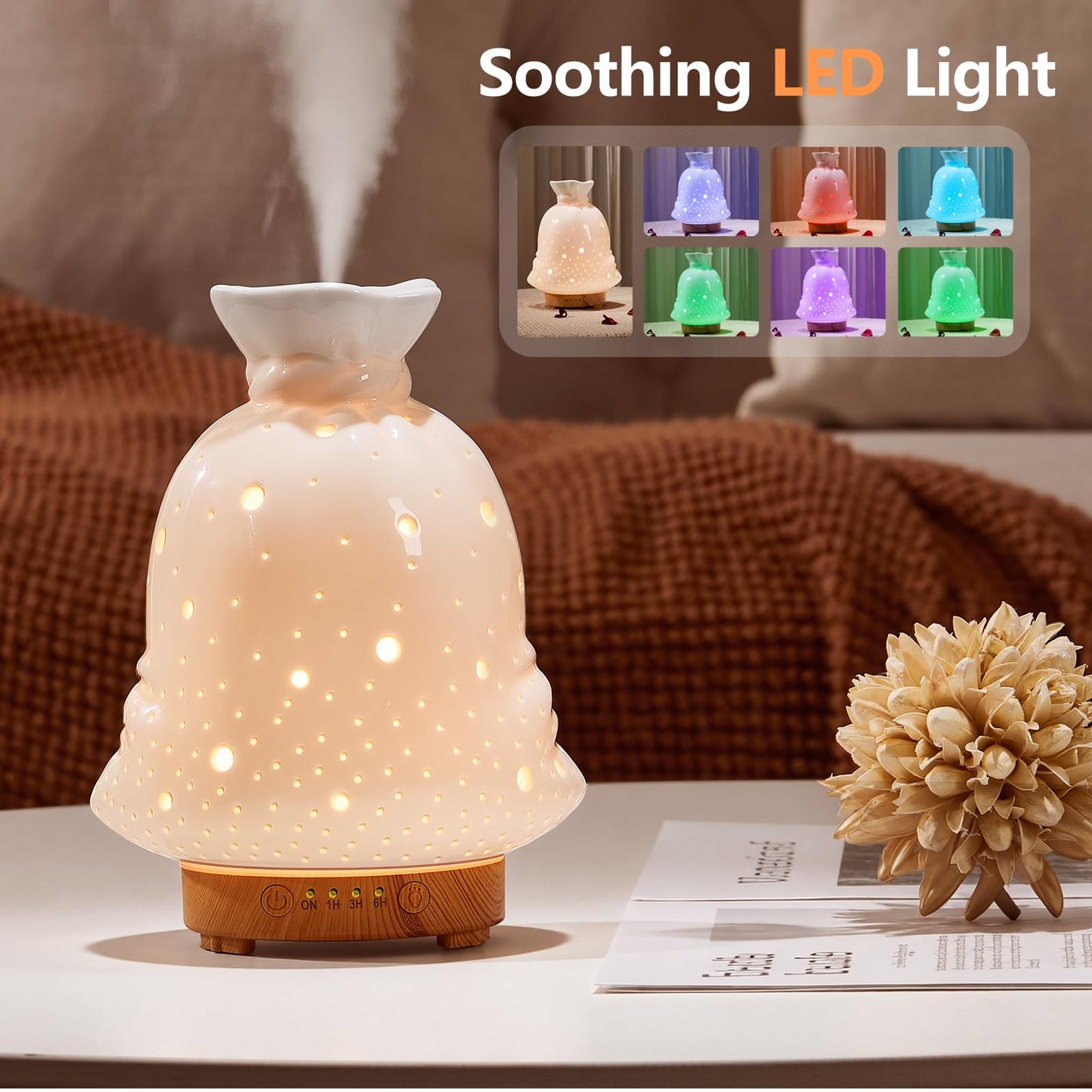 160ML Ceramic Diffuser – Lucky Bag Aromatherapy Ultrasonic Humidifier