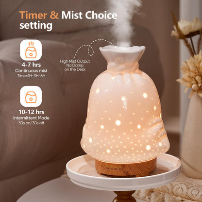 160ML Ceramic Diffuser – Lucky Bag Aromatherapy Ultrasonic Humidifier