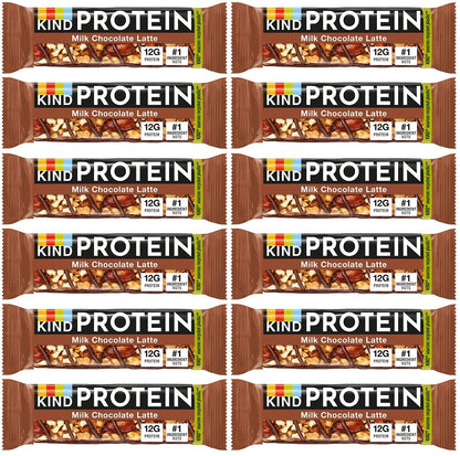 12 x Kind Protein Milk Chocolate Latte 50G