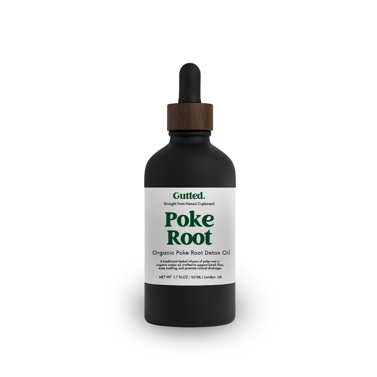 Organic Poke Root Oil – 20ml, 50ml & 100ml | Wild-Infused Oil for Lymphatic Detox Gutted.