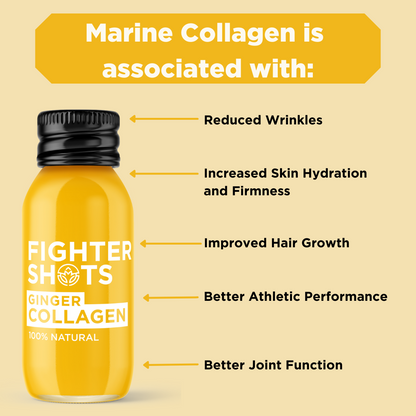 Ginger + Marine Collagen 3,000mg, 12 x 60ml
