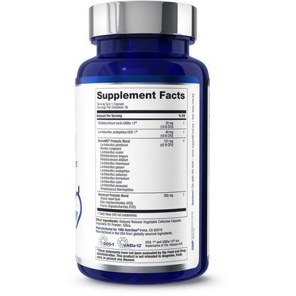 BiomeMD Probiotics by 1MD Nutrition | 62B CFUs, 15 Strains + Prebiotics | Digestive & Immune Support | 30 Capsules