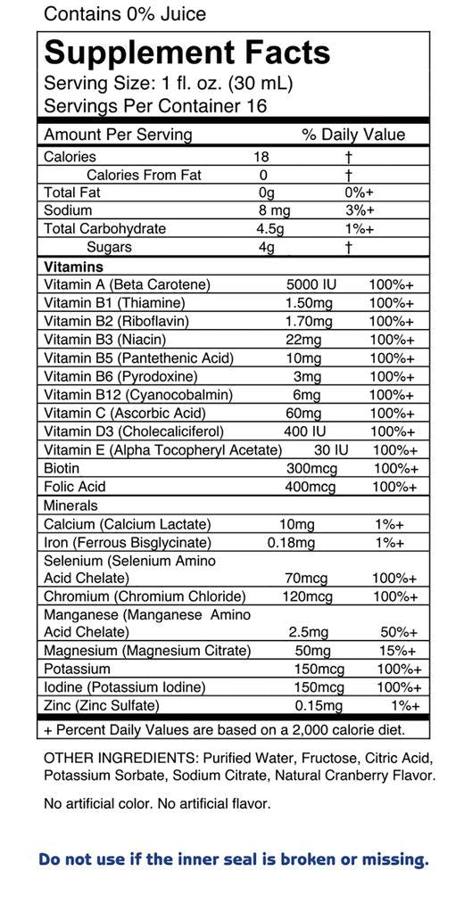 1st Step Energy Liquid Multivitamin & Mineral Citrus Burst – 16 fl oz (473 ml)