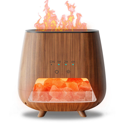 2-in-1 Ultrasonic Aromatherapy Diffuser | Essential Oil & Himalayan Salt Lamp