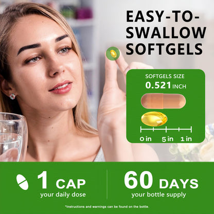 Green Tea Extract Softgels | High Absorption EGCG 50% | Energy & Immune Support