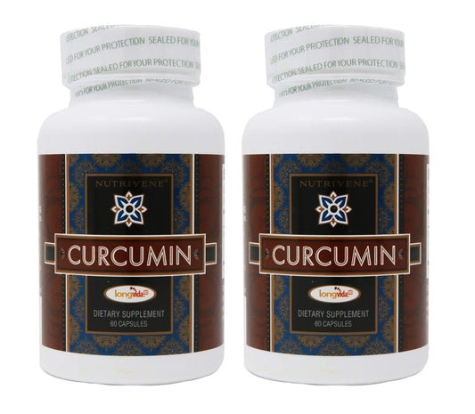 2-Pack Curcumin Longvida by Nutrivene – 500 mg, 60 Capsules BritishVita | Premium UK Vitamins & Wellness Supplements
