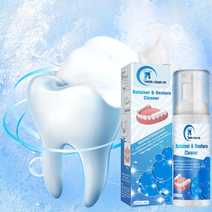 Aligner Cleaner & Denture Cleaner Foam – 2 Pack Whitener for Mouth Guards