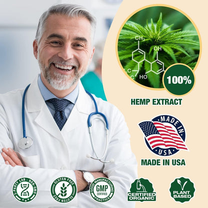 2 Pack Organic Hemp Oil Premium – Maximum Strength 2,800,000 | Pain Relief, Skin & Anxiety