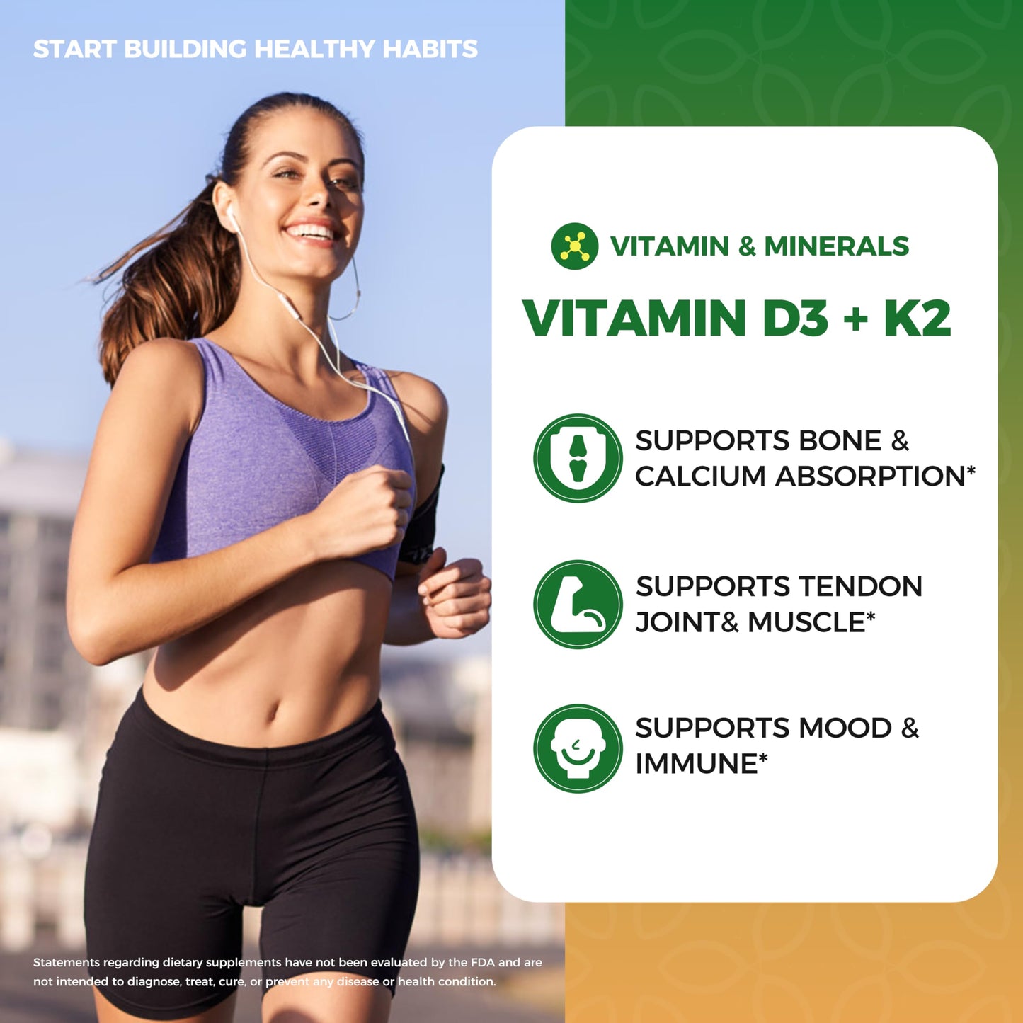 2 Pack Organic Vitamin D3 K2 Liquid with Vegan Omega-3 & Coconut MCT Oil | 10000 IU