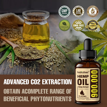 2-Pack Premium Hemp Oil - Sleep & Relaxation, Anxiety & Stress Relief | Organic Tincture Drops