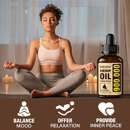 2-Pack Premium Hemp Oil - Sleep & Relaxation, Anxiety & Stress Relief | Organic Tincture Drops