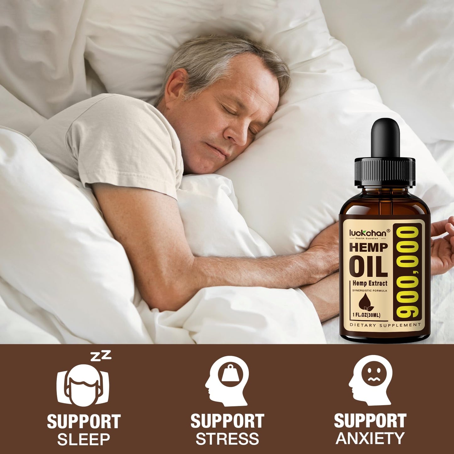 2-Pack Premium Hemp Oil - Sleep & Relaxation, Anxiety & Stress Relief | Organic Tincture Drops