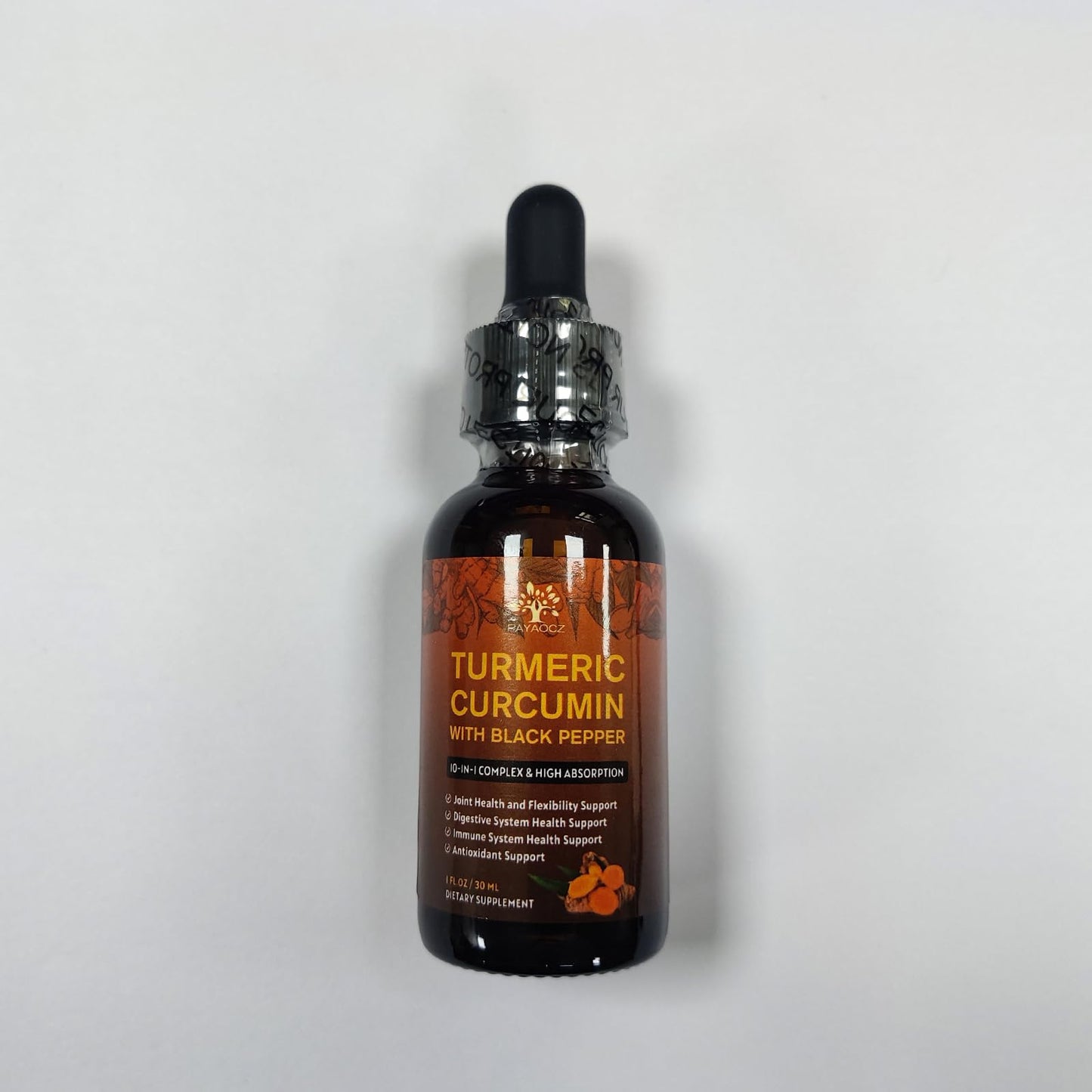 (2 Pack) Organic Turmeric Curcumin Liquid Drops - 1 Fl Oz