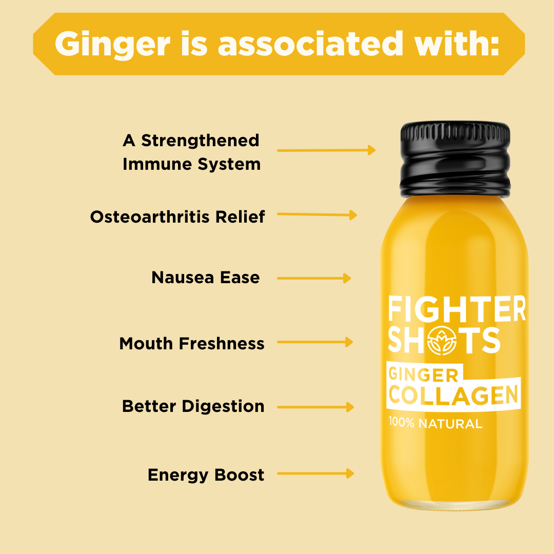 Ginger + Marine Collagen 3,000mg, 12 x 60ml