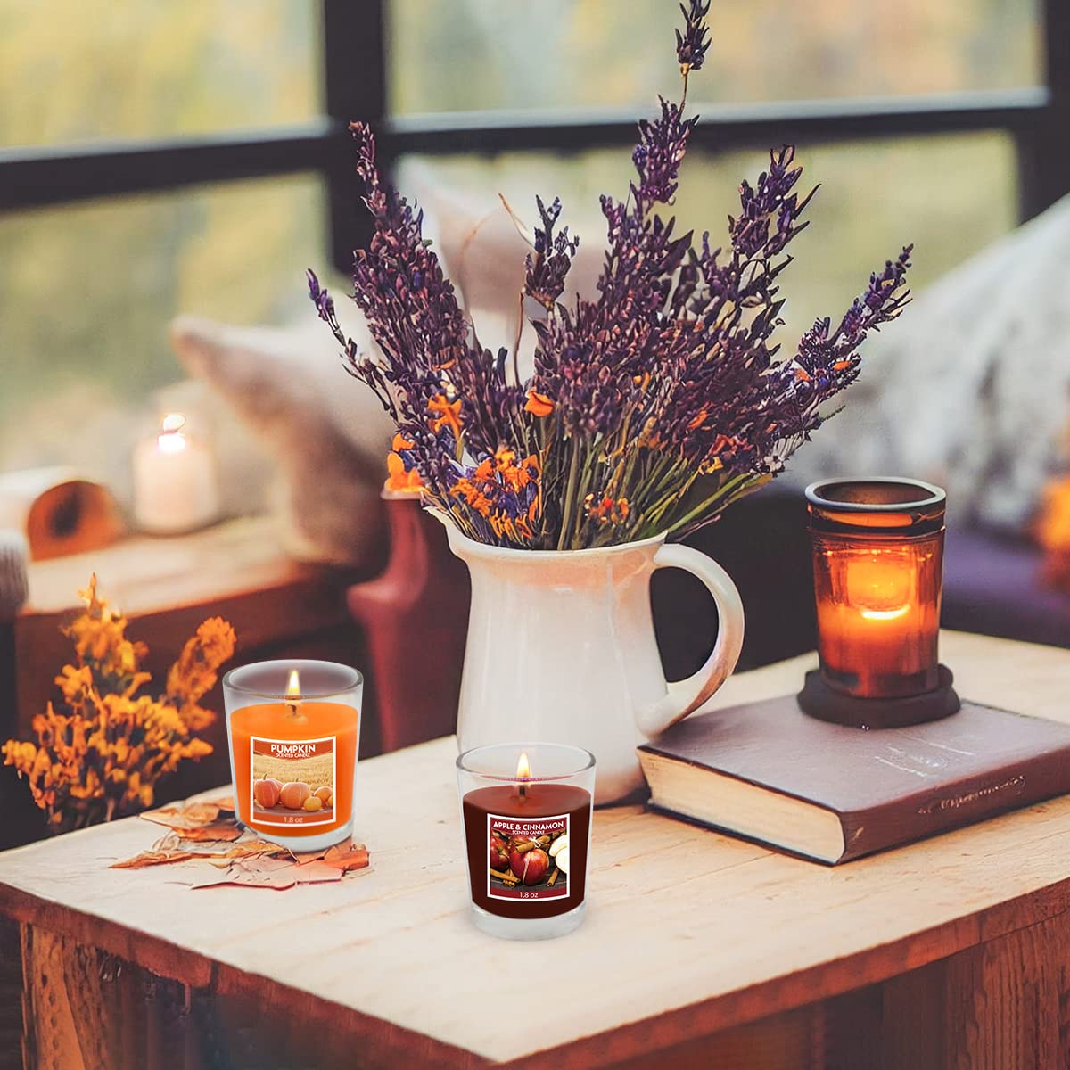 20 Pack Scented Aromatherapy Candles – 10 Fragrances Soy Votive Gift Set