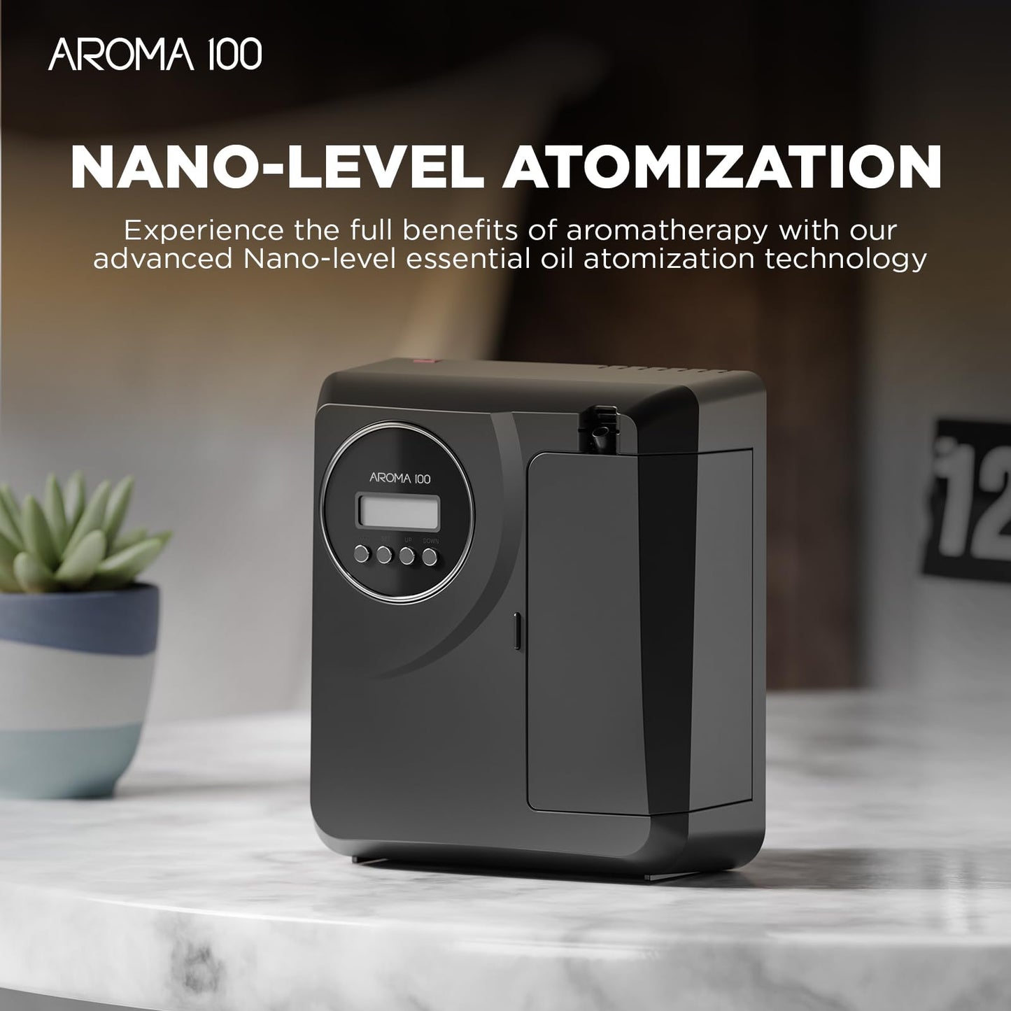 Waterless Diffuser for 2000 sq ft | App Control | Black