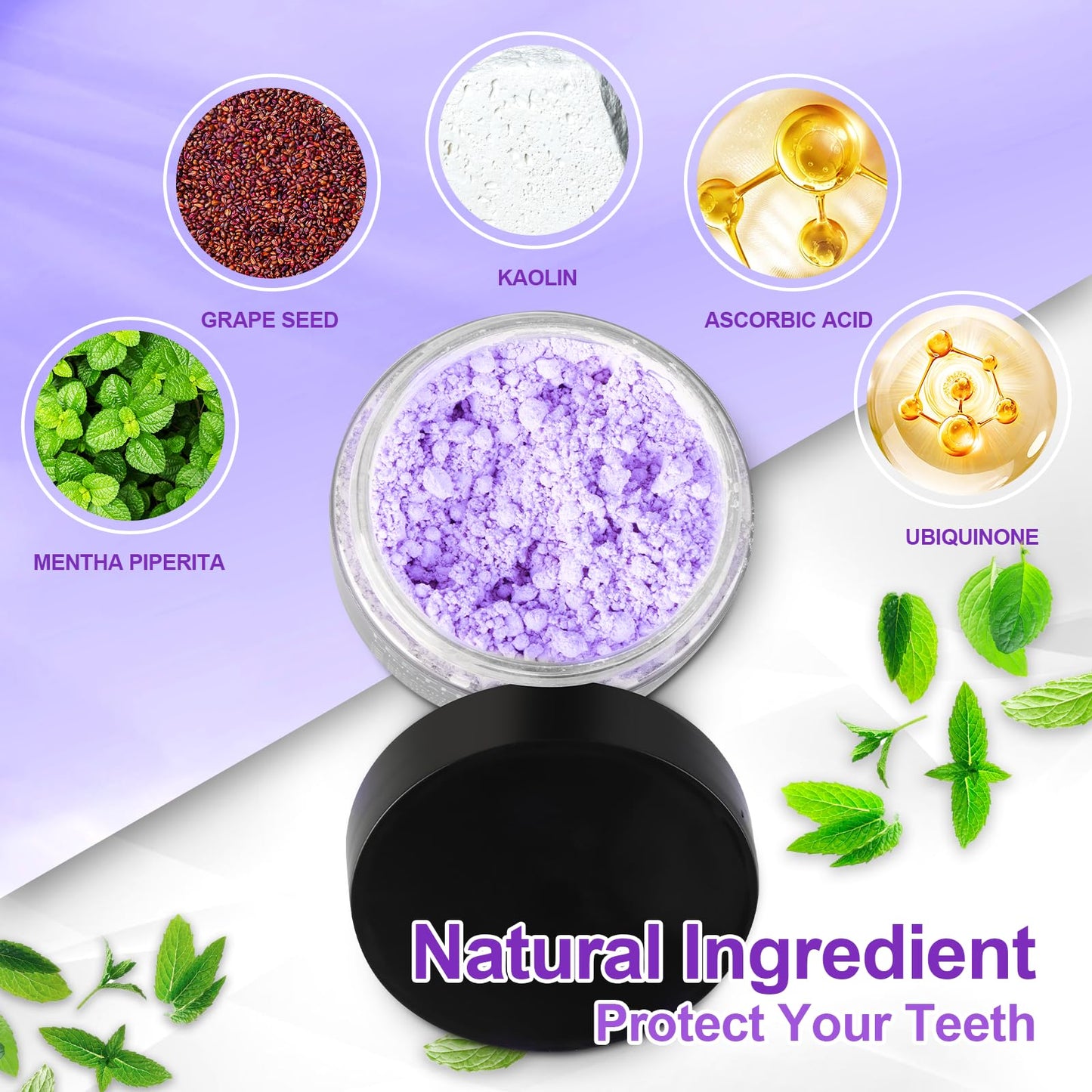 2025 Mineral Tooth Powder for Whitening, Strengthening & Gum Care - Purple